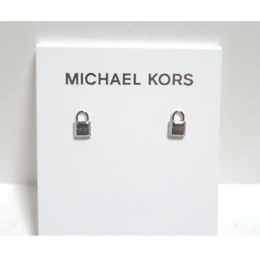 Michael Kors Sterling Silver Locket Earrings